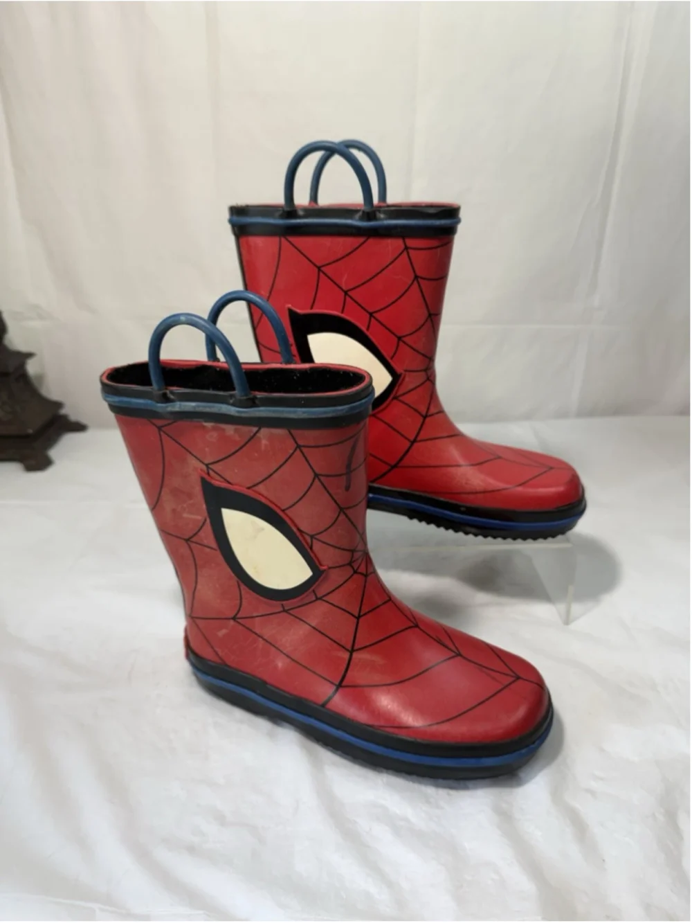 MARVEL SPIDERMAN Boy's Multi-Size RAIN BOOTS Waterproof size 11-12